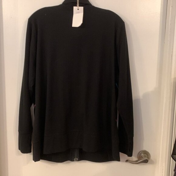 Ae Sport Cotton Blend Black And Color Accent Jacket - Picture 6 of 9